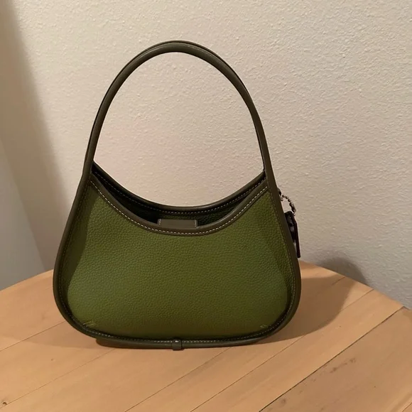 NWOT Coachtopia Ergo Bag in Pebbled Leather - Pale Lime Green - Picture 3 of 13